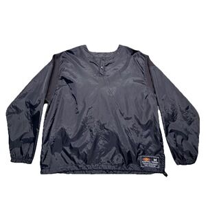 Easton Team Collection Men's Pullover Windbreaker Black Baseball Jacket‎ Size M